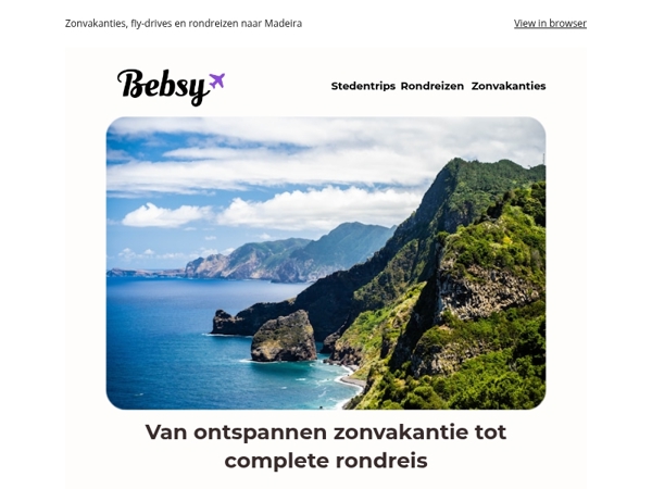 Ontdek Madeira het bloemeneiland op jouw manier | Bebsy