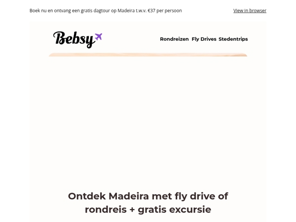 Madeira special: fly drives & rondreizen met gratis dagtour