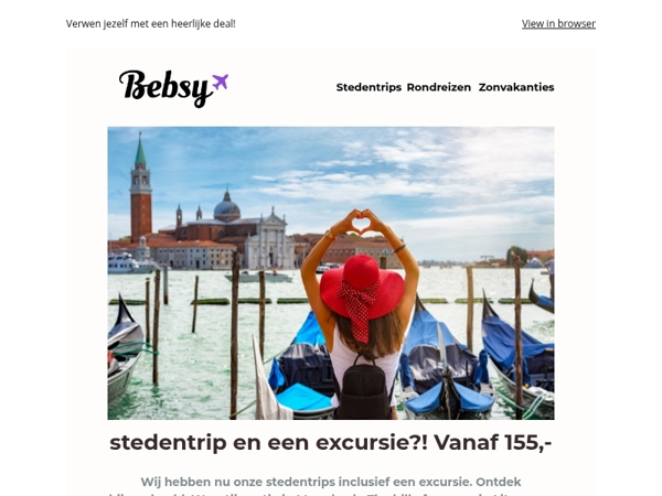 Stedentrips met excursie! Vanaf 155,-