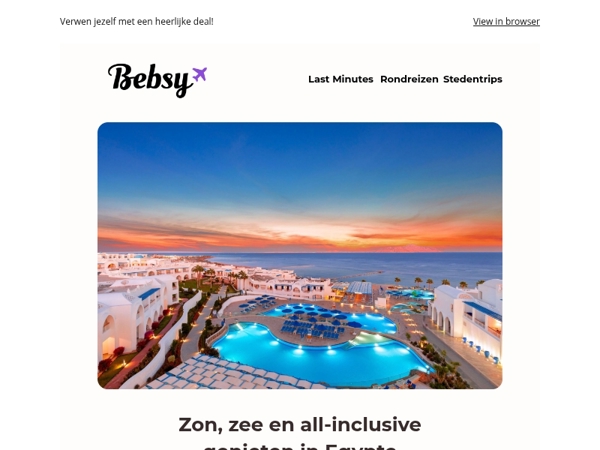 Zon, zee en all-inclusive genieten in Egypte