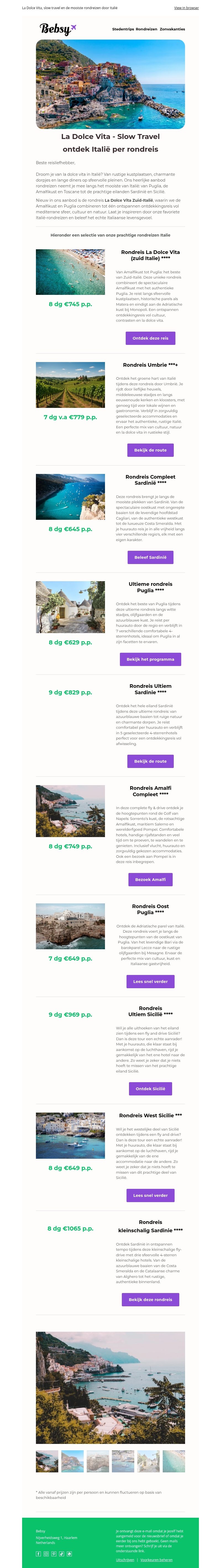 La Dolce Vita – ontdek Italië per rondreis La Dolce Vita – ontdek Italië per rondreis
