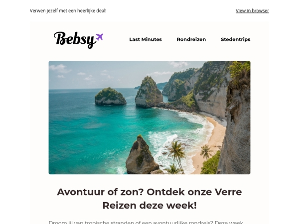 Verre bestemmingen vol zon, cultuur en avontuur