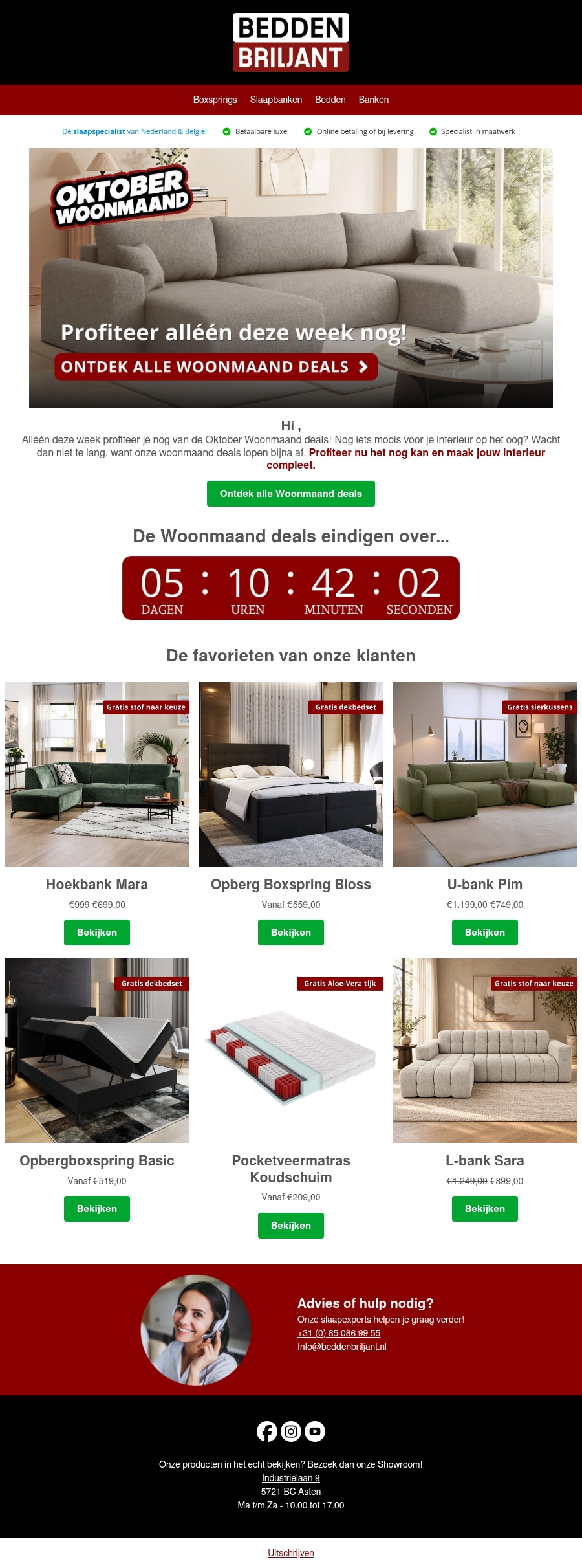 Laatste mail: Oktober woonmaand