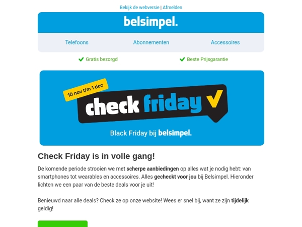 Check Friday draait op volle toeren!