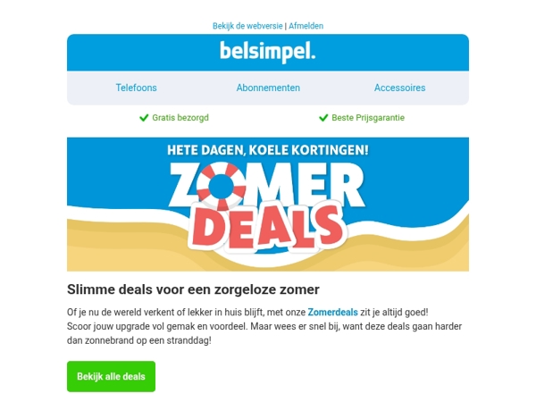 Geniet van zon én knallende kortingen