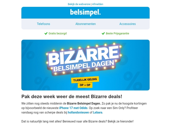 Profiteer nu van de scherpste deals!