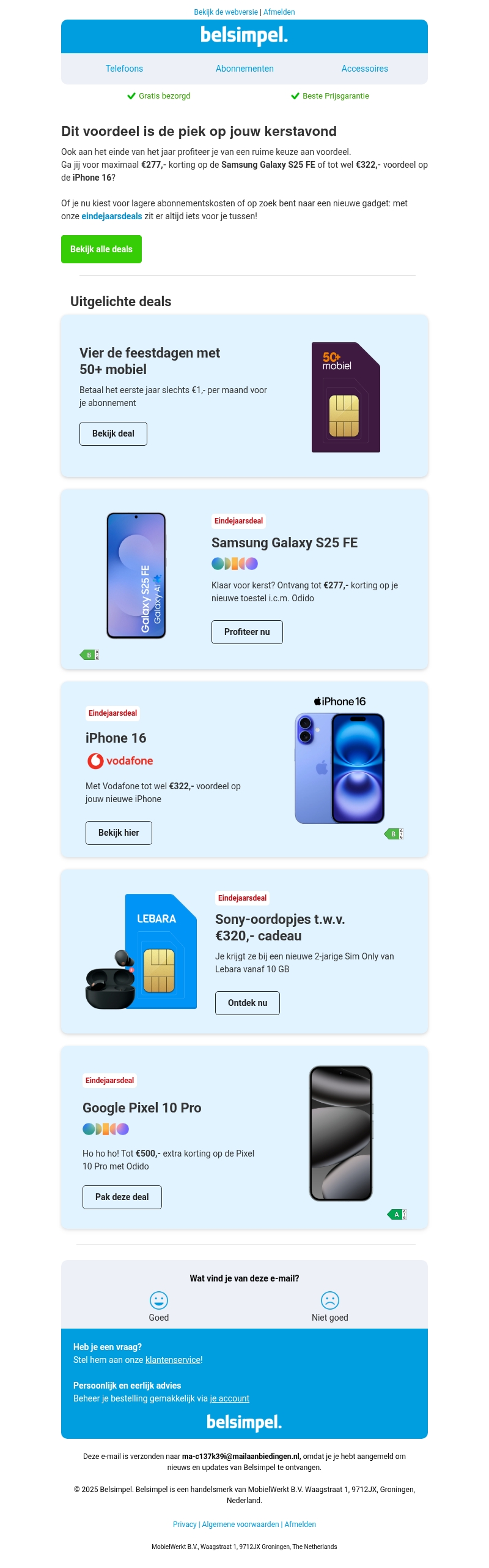 Sluit het jaar knallend af met de beste deals! Sluit het jaar knallend af met de beste deals!