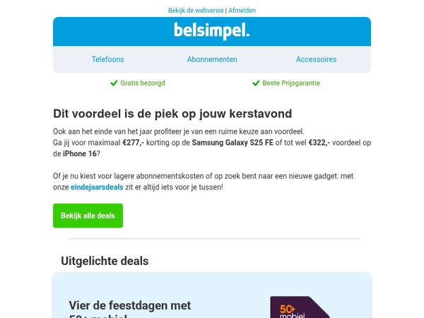 Sluit het jaar knallend af met de beste deals!