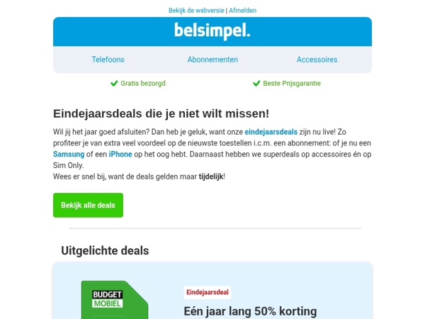 Eindejaarsdeals die je niet wilt missen!