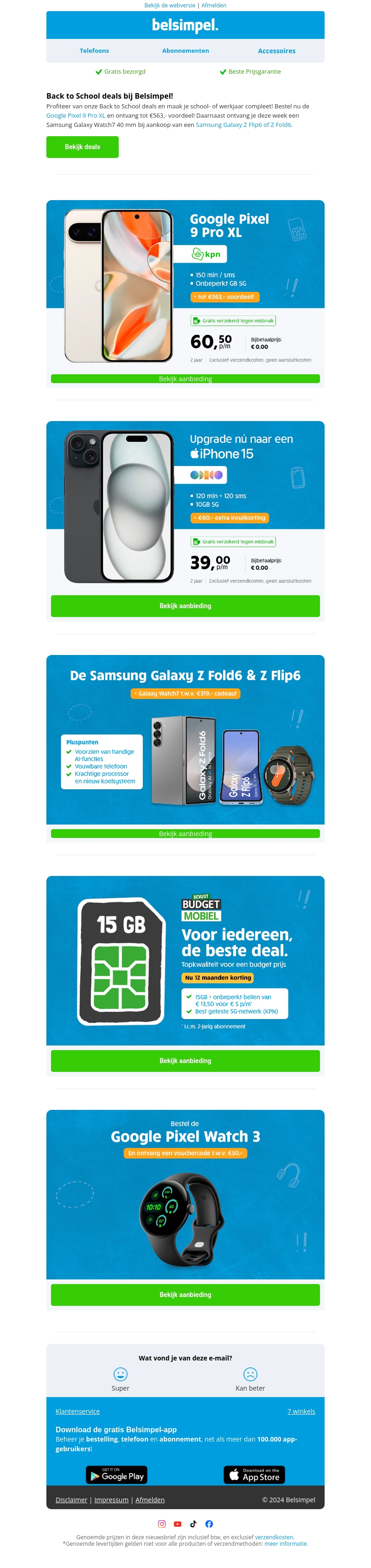 Back to School-deals bij Belsimpel! Back to School-deals bij Belsimpel!