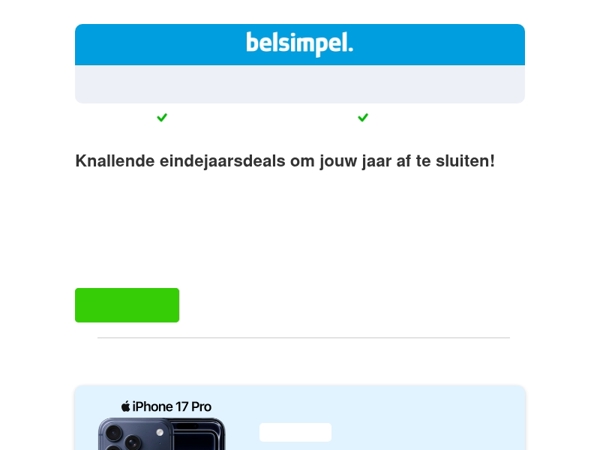 Sluit het jaar knallend af met de beste deals!