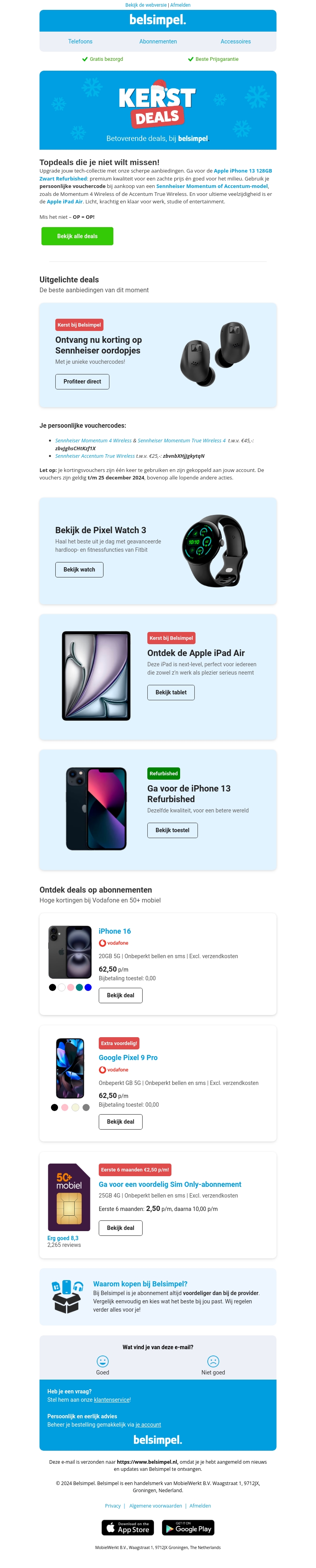 Kerst bij Belsimpel! Kerst bij Belsimpel!