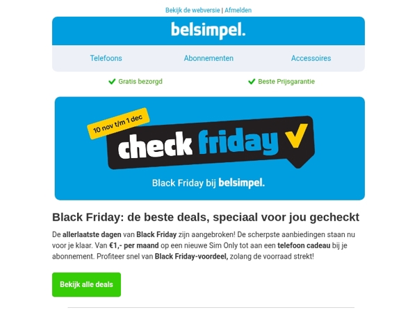 Scoor nu de beste Black Friday deals!