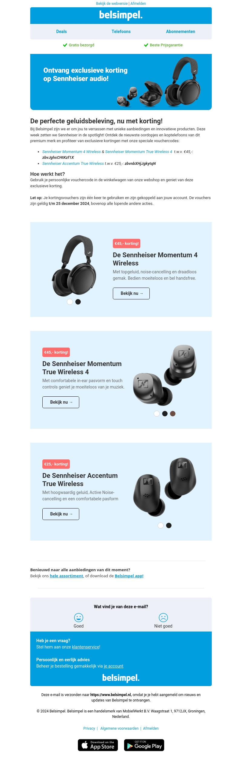 Ontvang nu een exclusieve vouchercode! Ontvang nu een exclusieve vouchercode!