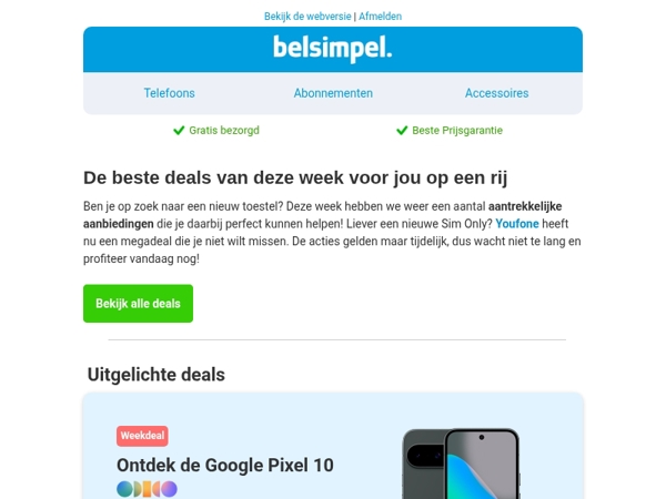 Mis ze niet: topdeals waar je blij van wordt!