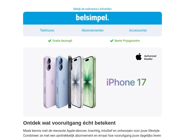 Pre-order de iPhone 17 nu!