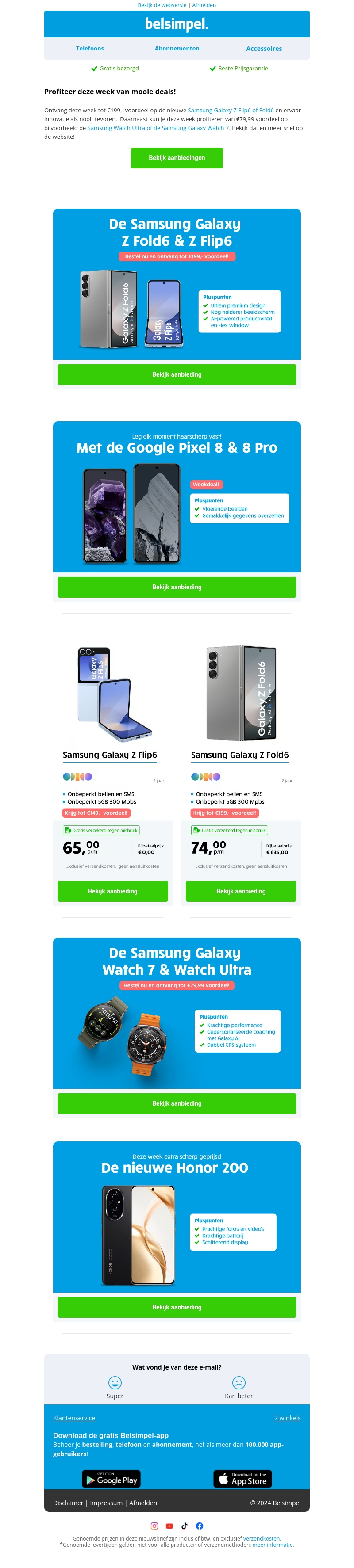 Weekdeals om niet te missen! Weekdeals om niet te missen!