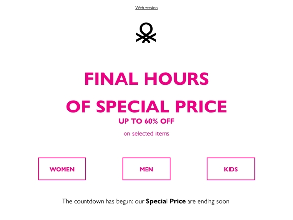 Special Price ending soon: up to 60% off