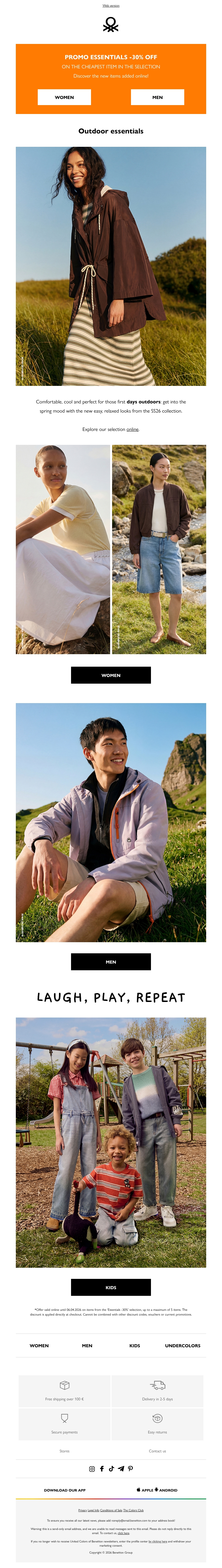 The perfect look for days spent outdoors The perfect look for days spent outdoors