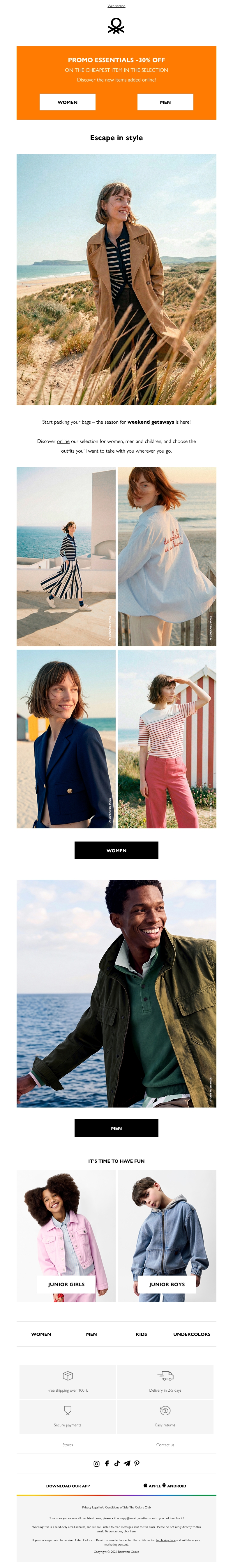 Weekend getaway: choose your look Weekend getaway: choose your look