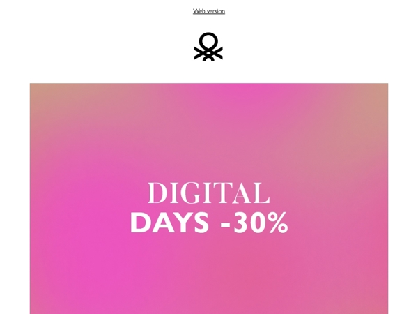 Digital Days: -30% off for you