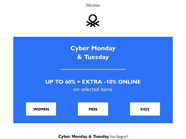 Cyber Monday is here: up to 60% off + an extra -10% off