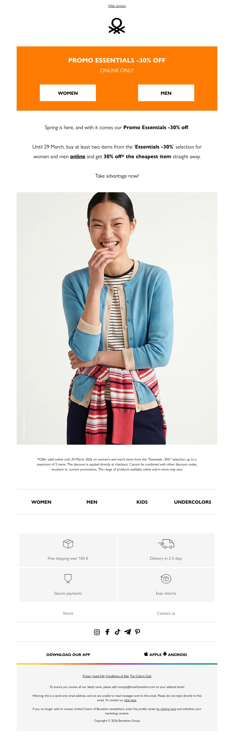 Promo Essentials: 30% off the second item – online only Promo Essentials: 30% off the second item – online only