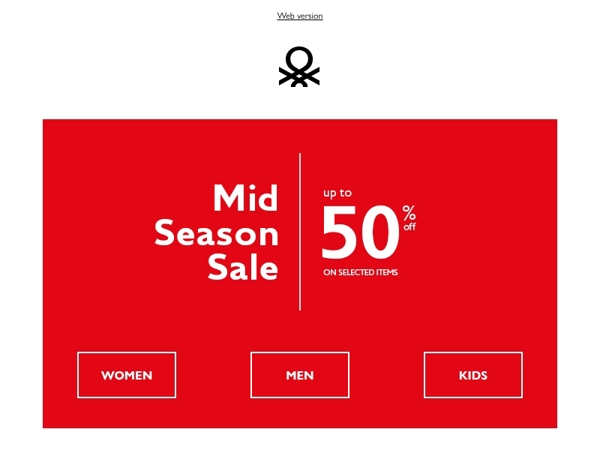 Mid Season Sale begins: up to -50%