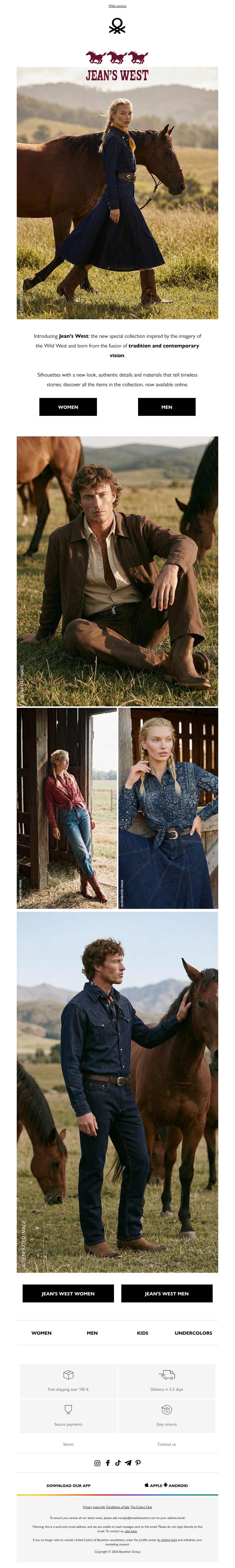 Jean’s West: the new collection inspired by the imagery of the Wild West Jean’s West: the new collection inspired by the imagery of the Wild West