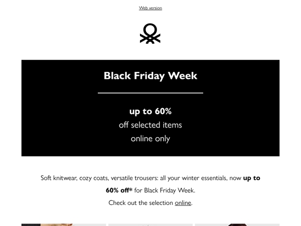 Up to 60% off your new winter looks