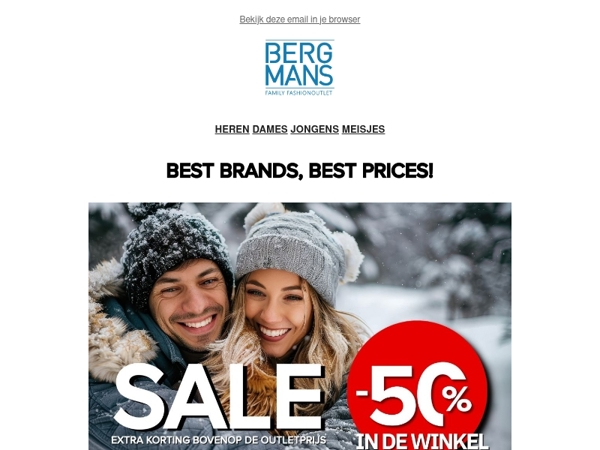 Kom nog snel SALE shoppen