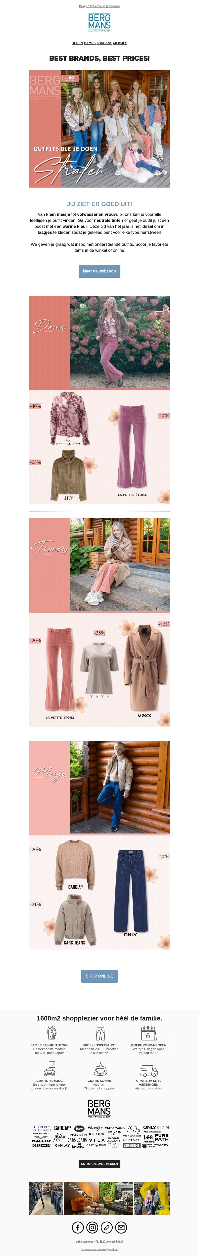 Merkkleding voor dames met korting! Merkkleding voor dames met korting!