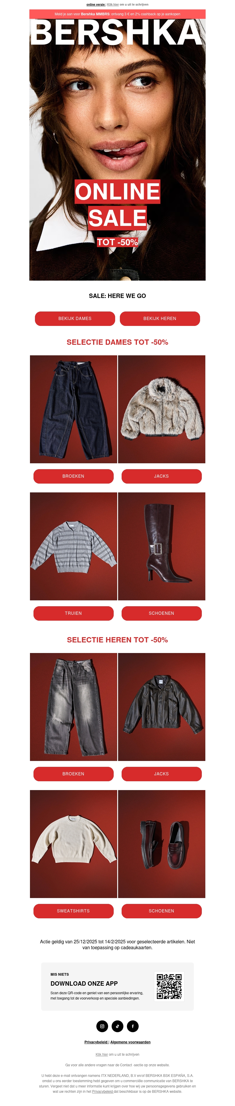 DE SALE IS BEGONNEN. Tot -50%⚡ DE SALE IS BEGONNEN. Tot -50%⚡
