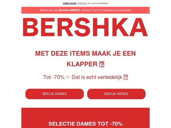 SALE📢Alles tot -70% 👉