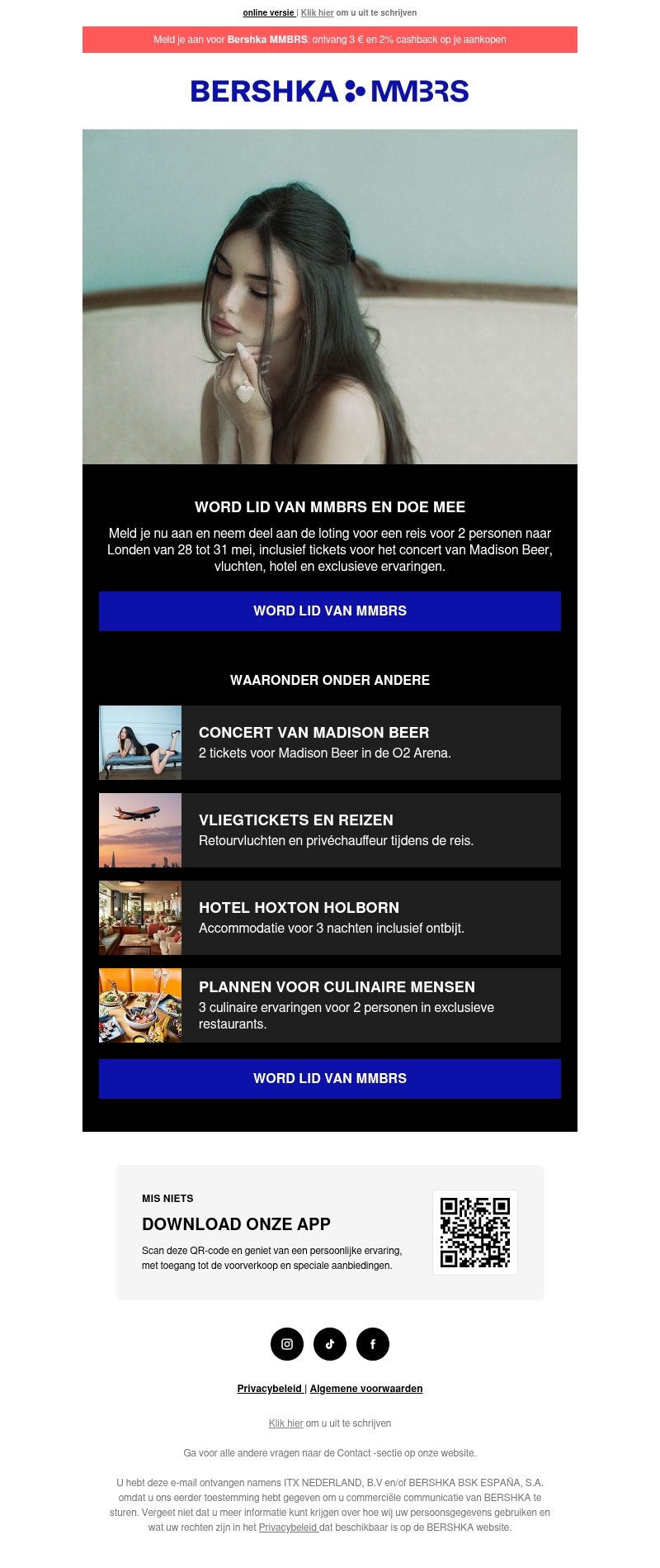 Word lid van MMBRS en win een reis naar Londen ✈️ Word lid van MMBRS en win een reis naar Londen ✈️