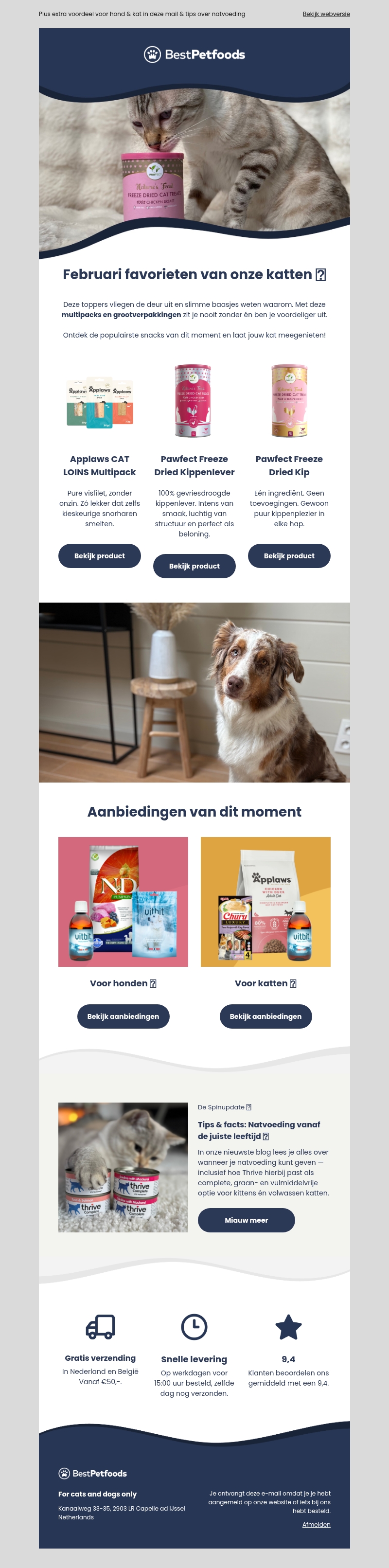 Scoor de favorieten van februari bij Best Petfoods🐾 Scoor de favorieten van februari bij Best Petfoods🐾