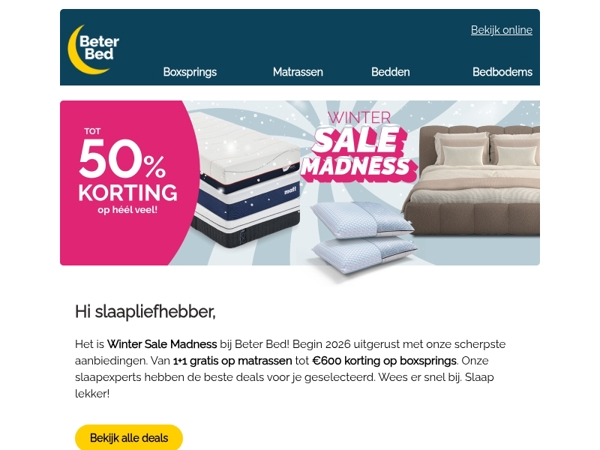 ✨Start 2026 goed: Tot 50% voordeel