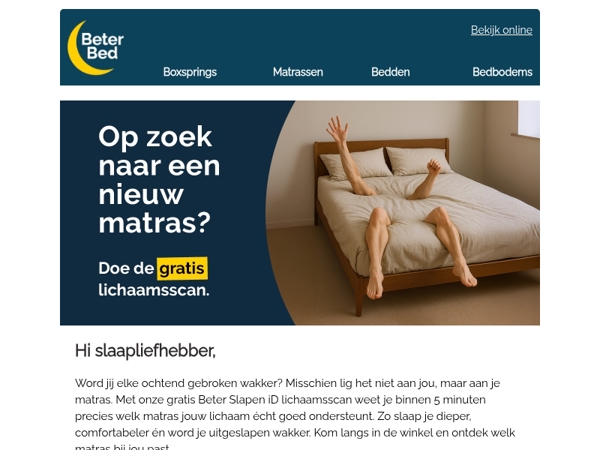 Doe de gratis lichaamsscan!