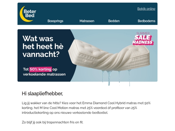 Slaap koel én bespaar tot 50%