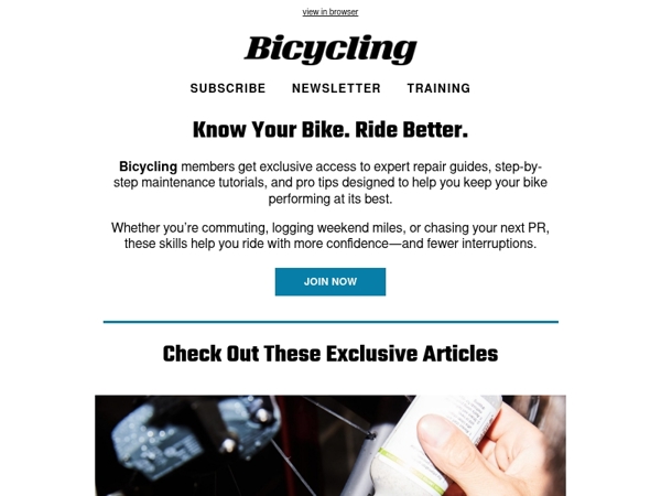 Ride Smarter with Bicycling Premium