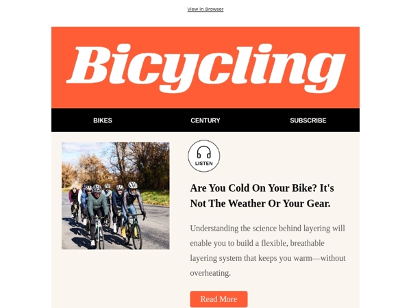 Are You Cold on Your Bike? It’s Not the Weather or Your Gear