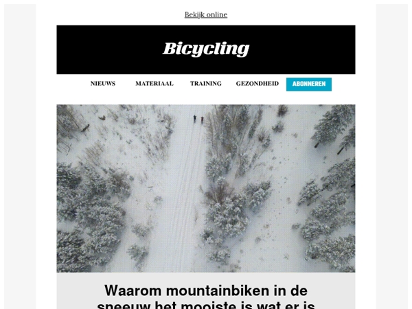 Waarom mountainbiken in de sneeuw het mooiste is wat er is