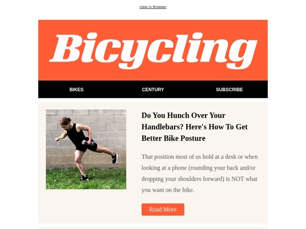 Hunching Over Your Handlebars? Here's How To Get Better Posture.