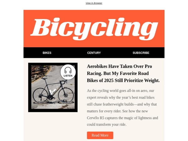 Our Favorite Road Bikes of 2025 Still Prioritize Weight.