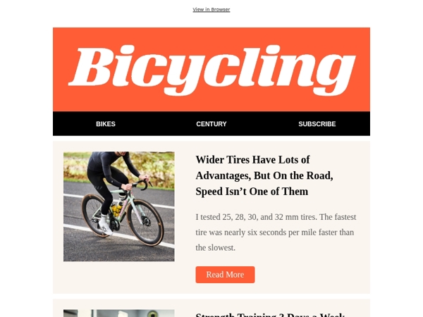 Wider Tires Have Lots of Advantages, But On the Road, Speed Isn’t One of Them