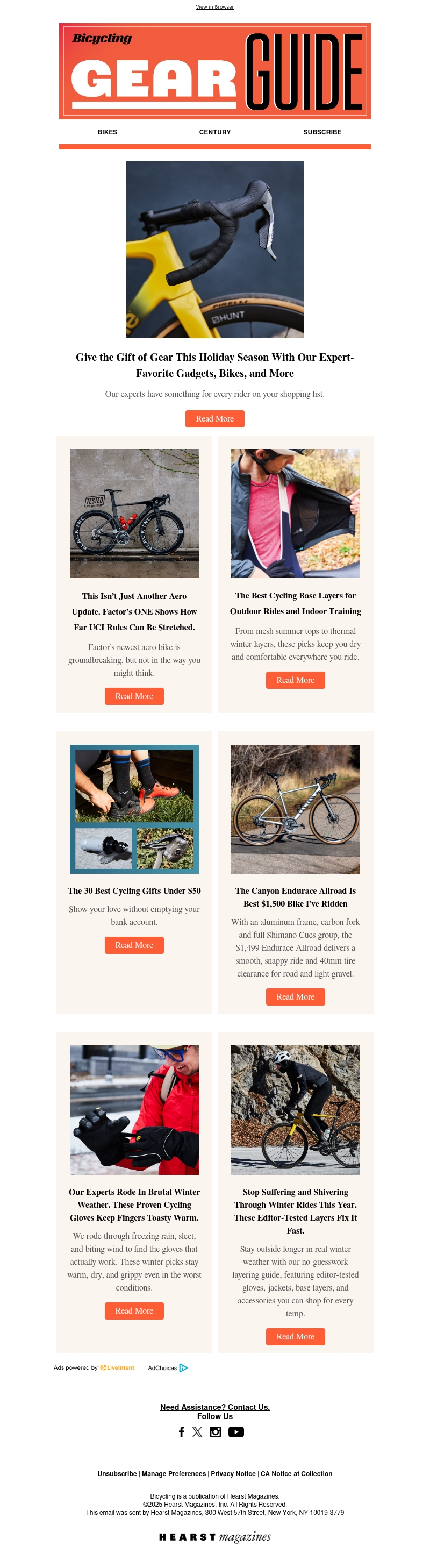 Got a Cyclist On Your Gift List? Got a Cyclist On Your Gift List?