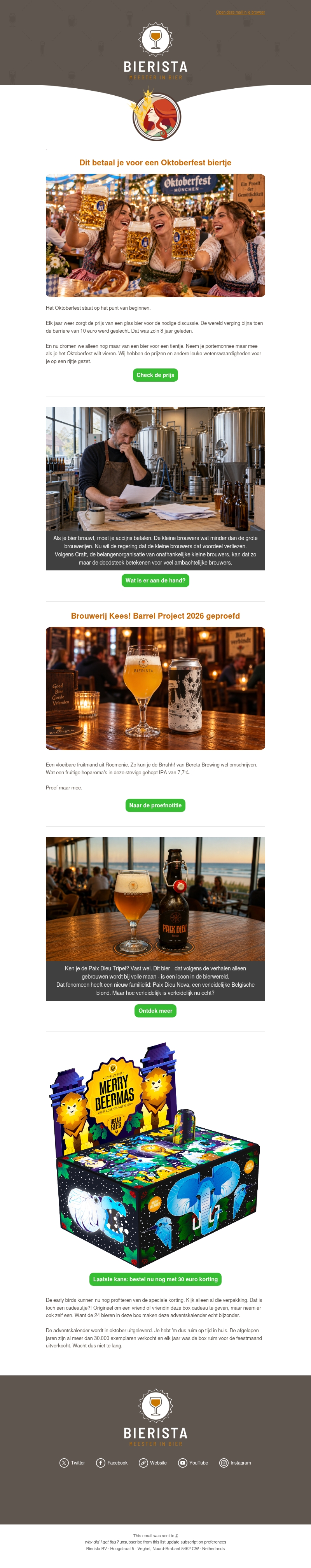 Laatste mail: Oktoberfest