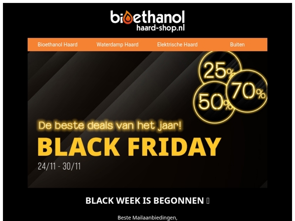 Black Friday is begonnen! 🔥