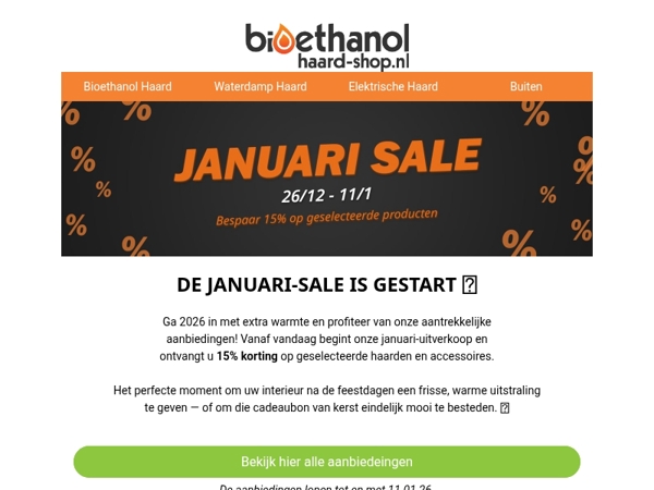 De januari-sale is begonnen! 🔥