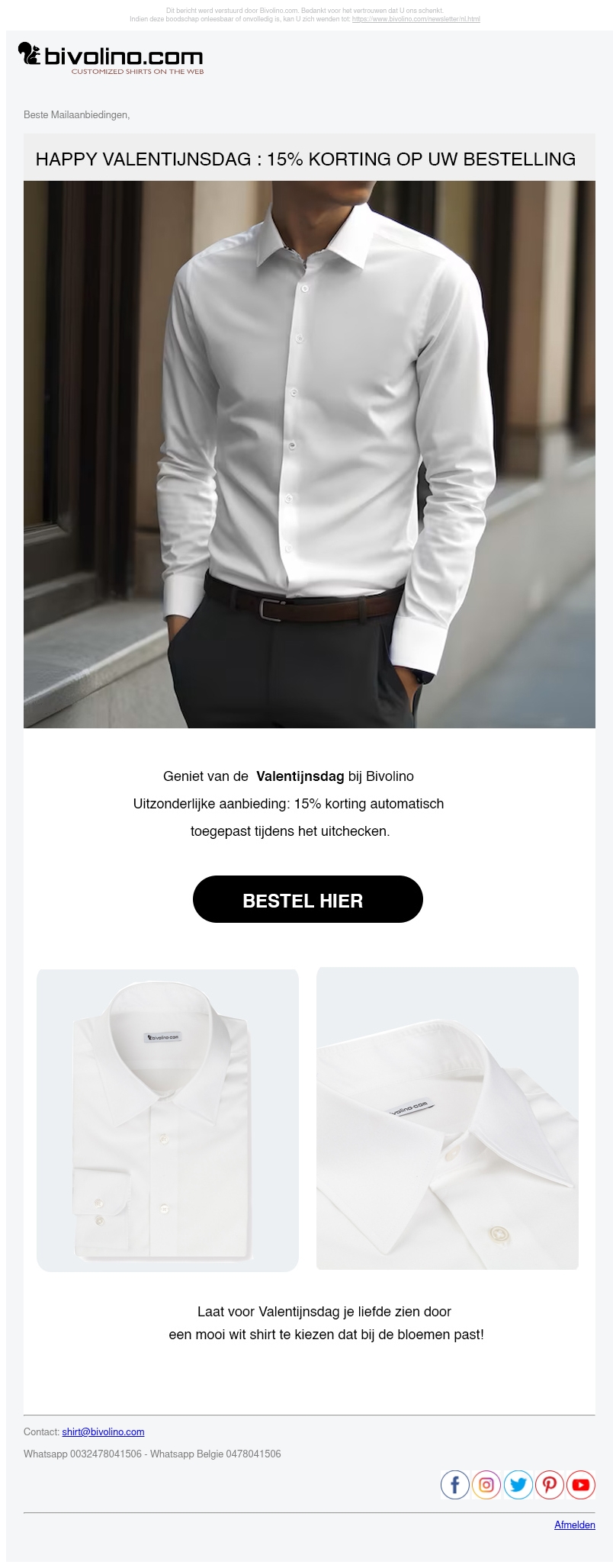❤️ Valentijnsdag Speciaal: 15% korting! ❤️ Valentijnsdag Speciaal: 15% korting!